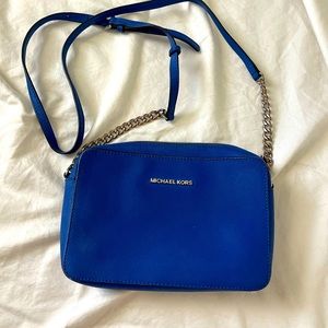 Michael Kors blue jet set crossbody